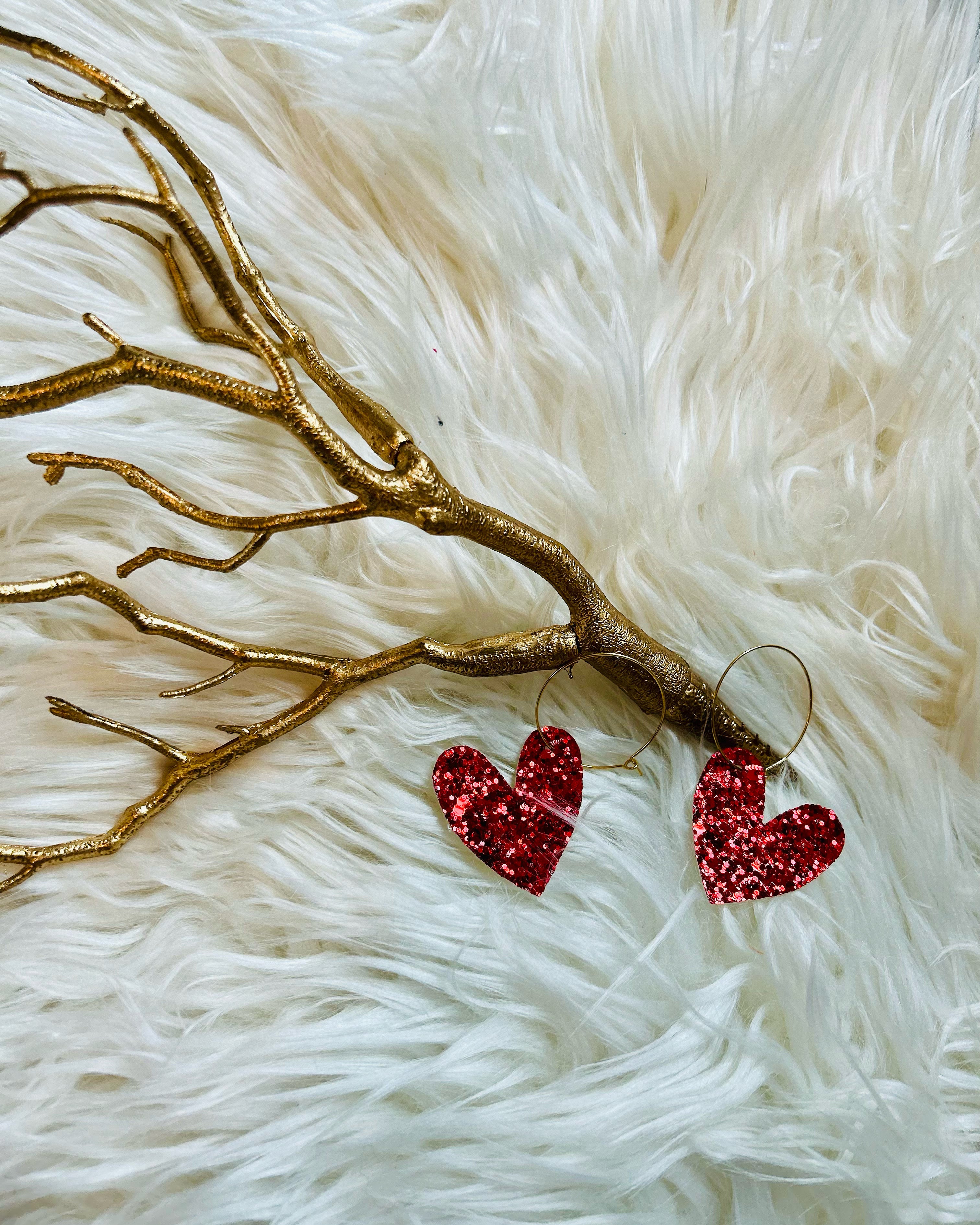 Ohrringe aus Kork und Leder