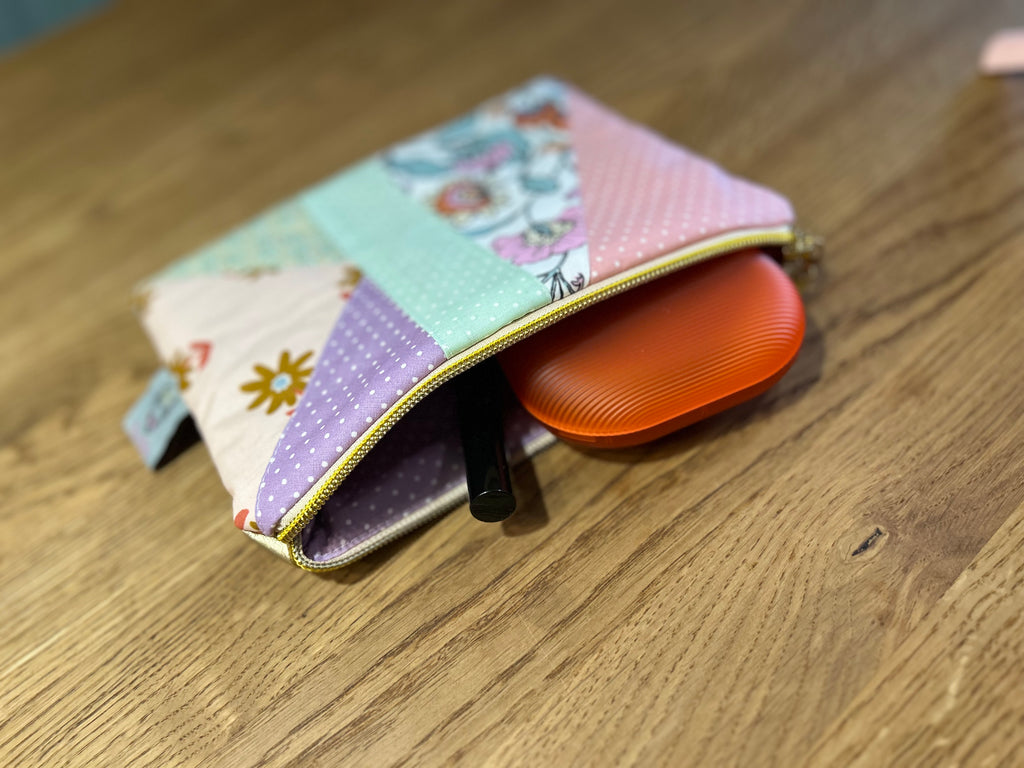 Patchwork-Tasche „Pastel Bloom“