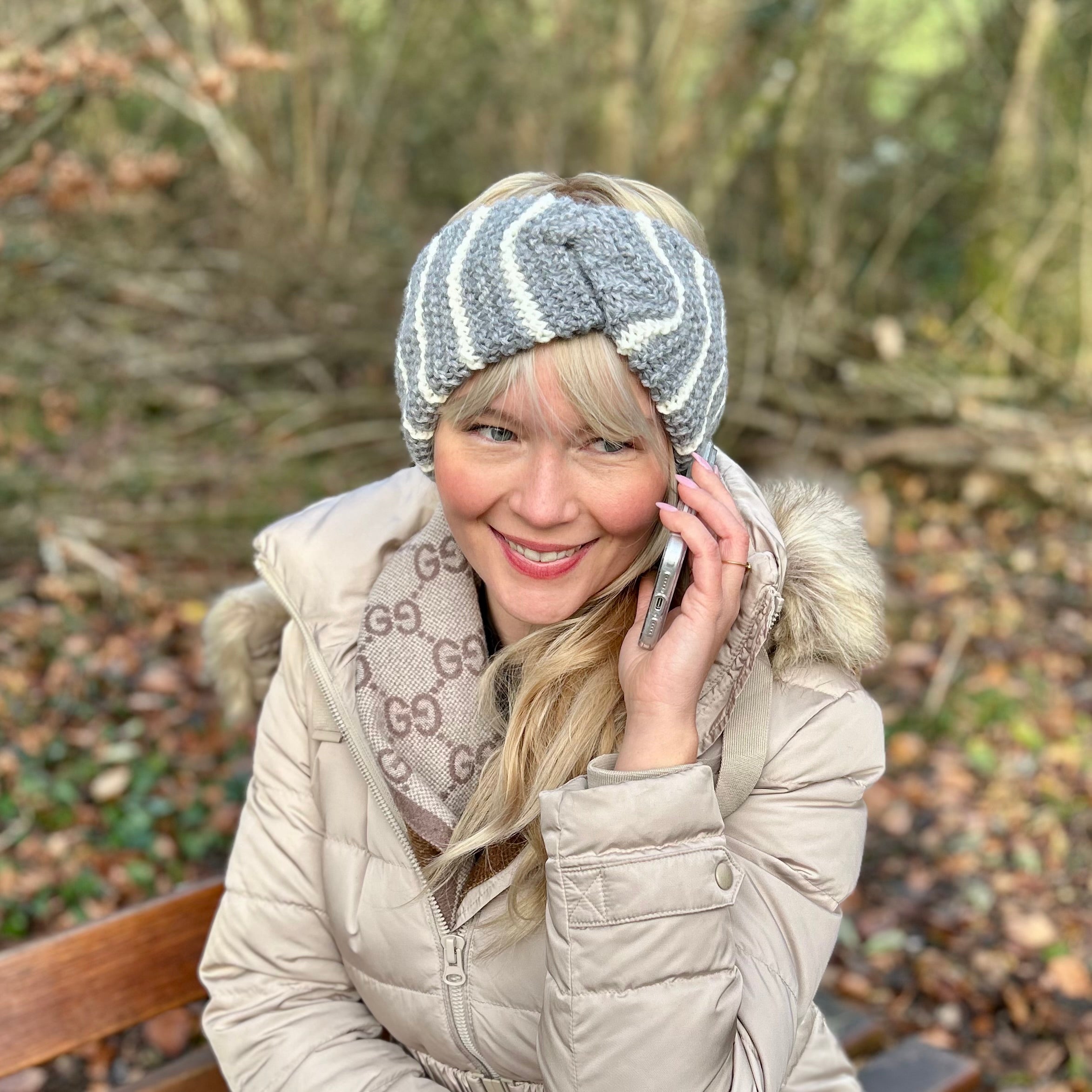 Stirnband "Grey Frost"